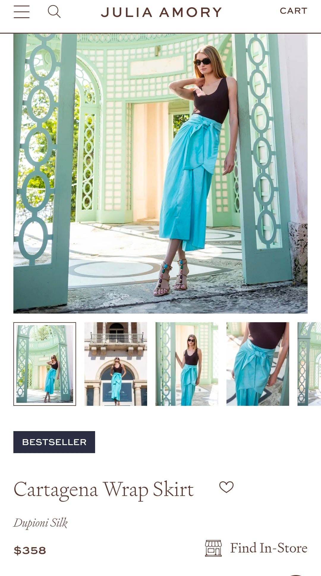 JULIA AMORY(Surplus) Cartagena Wrap Skirt