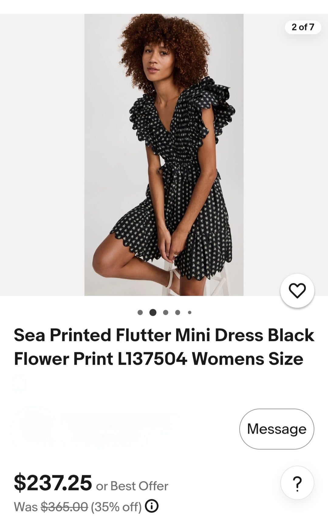 Sea New York (Surplus)Pascala Floral-print Mini Dress in Cotton
