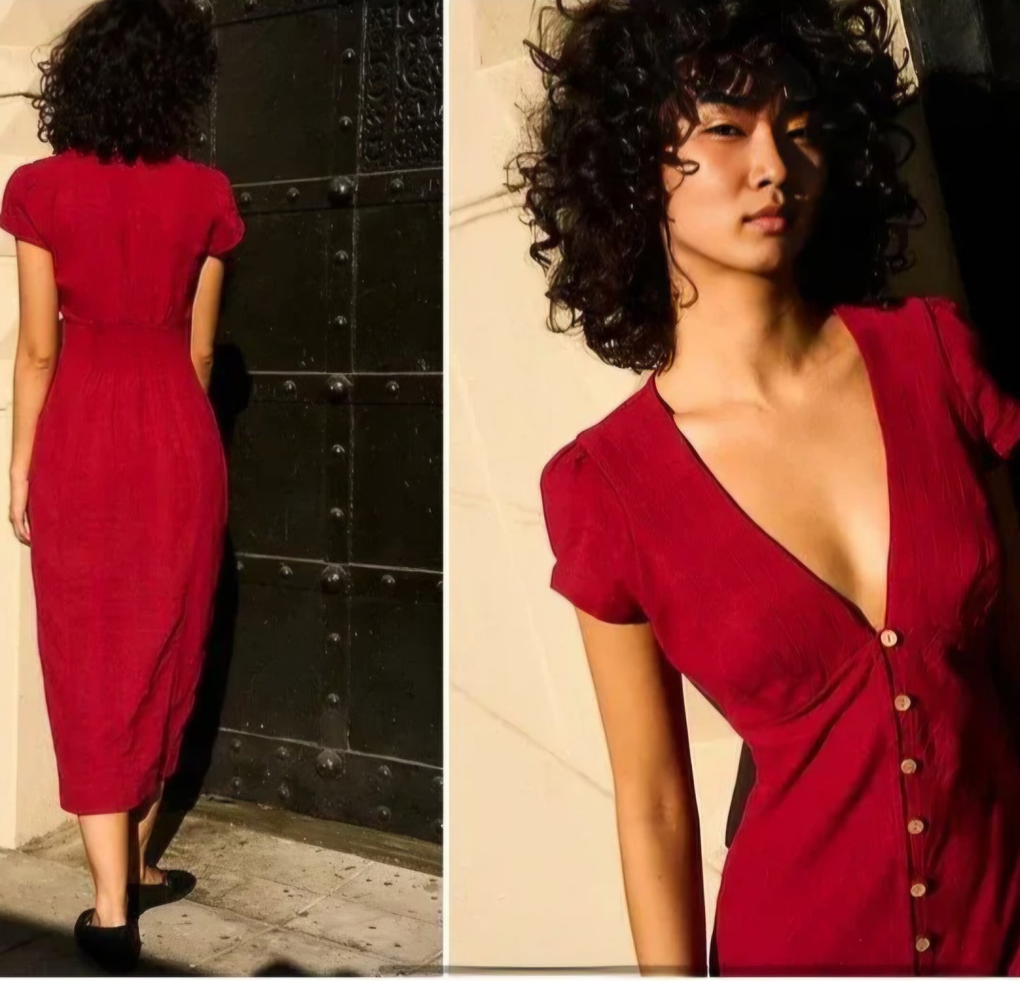 FREE PE⚪️PLE New In Town Midi Red