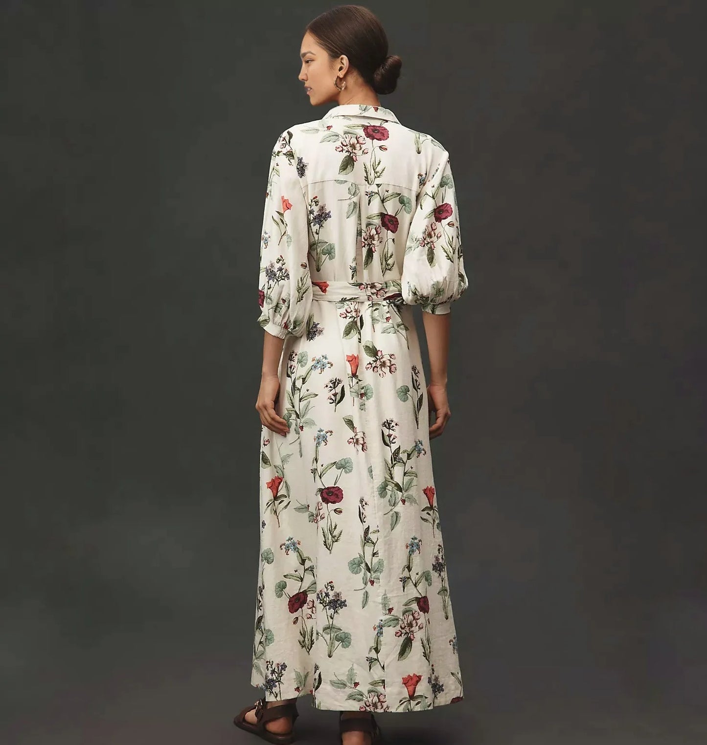 ANTHR⚪️POLOGIE The Mona Linen Shirt Dress by Maeve