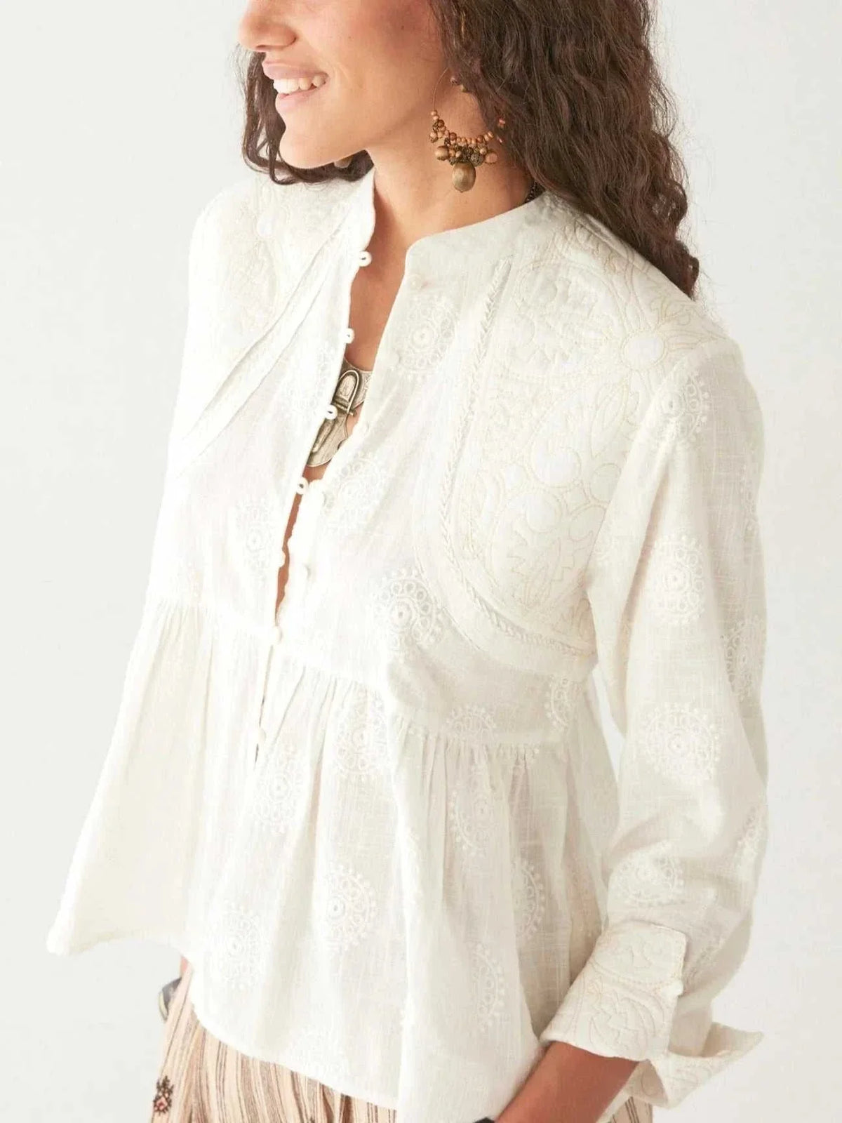 Maison Hotel Ariana Blouse Mosaique Ivory (Surplus - New)