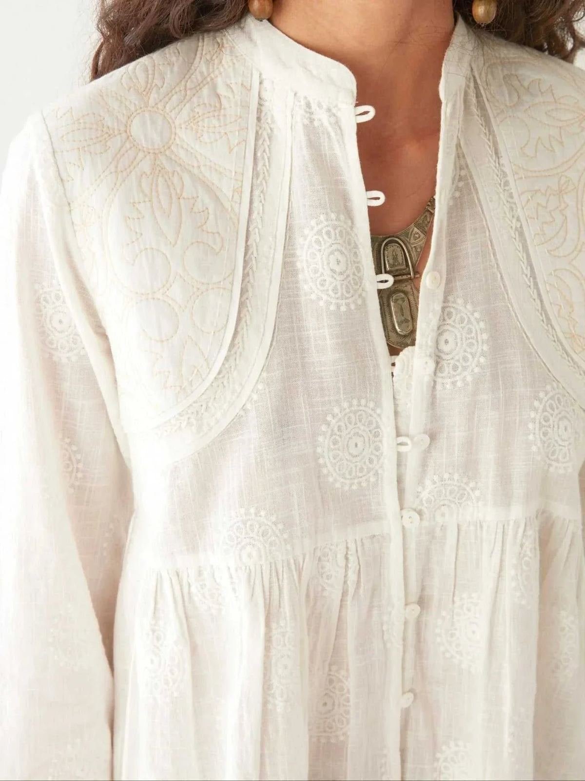 Maison Hotel Ariana Blouse Mosaique Ivory (Surplus - New)