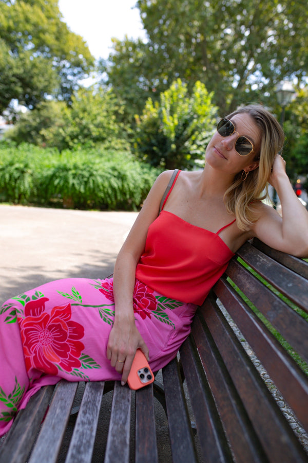 Farm Rio - Rose Motif Maxi Skirt (Surplus)