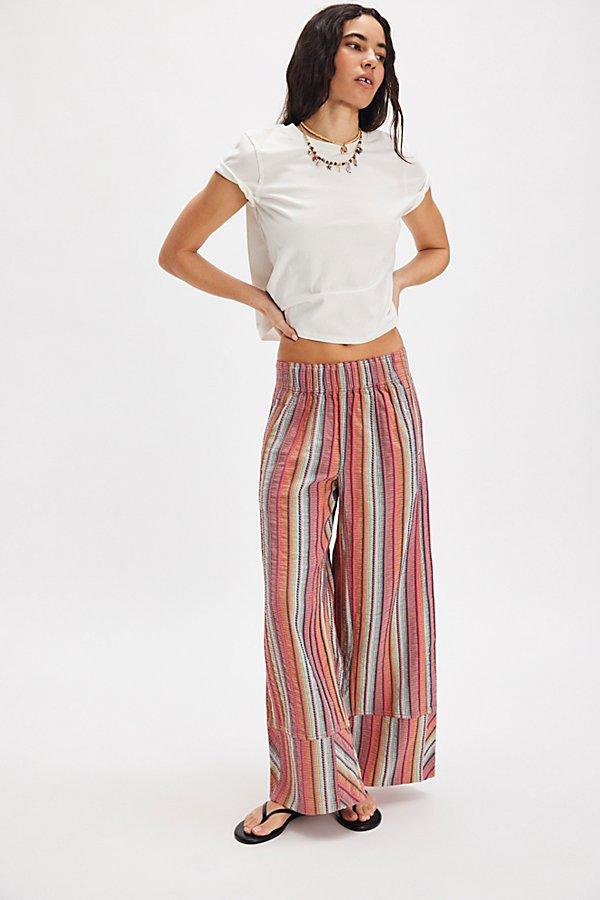 Free People Day's End Stripe Pants in Red Brown Combo (Surplus - New)