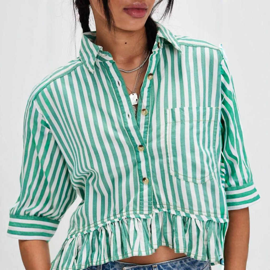 FREE PE⚪️PLE Bailey Stripe Shirt