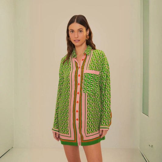 FARM RIO Mixed Cashew Scarf Romper (Surplus)