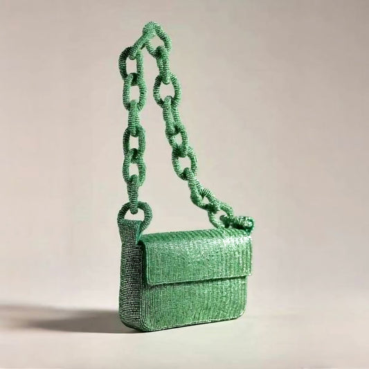 Anthropologie surplus the Fiona Beaded Bag: Chain Edition - no dust box or bag