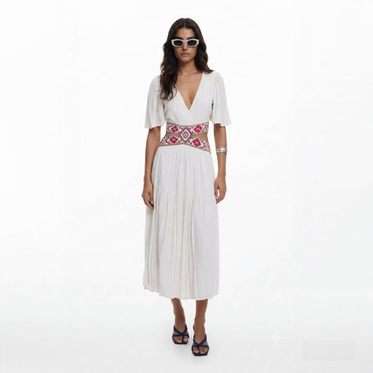 Desigual (surplus) Embroidered cut-out dress
