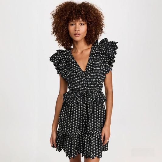 Sea New York (Surplus)Pascala Floral-print Mini Dress in Cotton