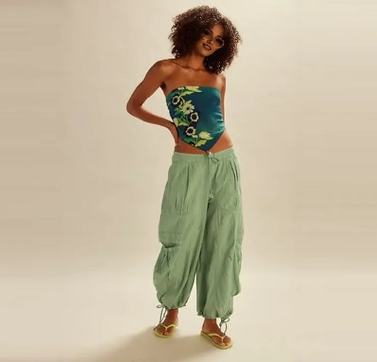 FREE PE⚪️PLE Rush Effect Parachute Pants
