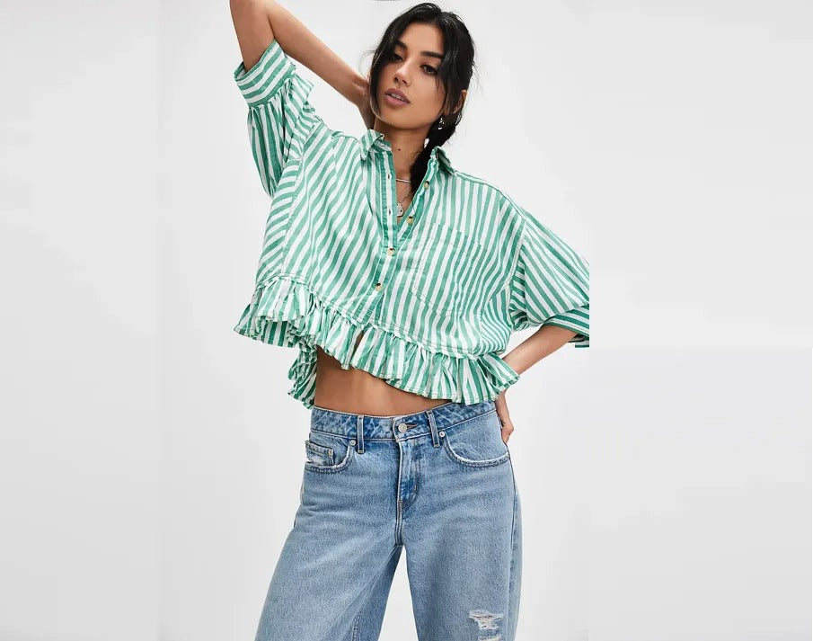 FREE PE⚪️PLE Bailey Stripe Shirt