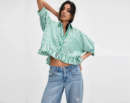 FREE PE⚪️PLE Bailey Stripe Shirt