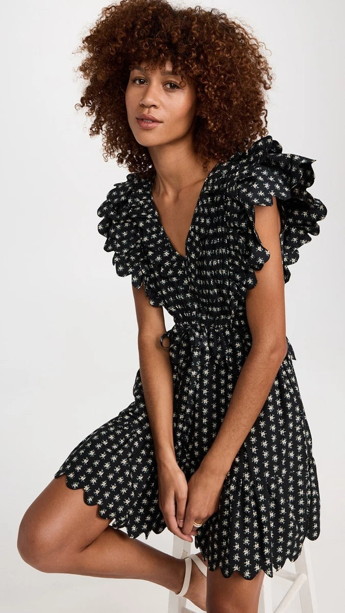 Sea New York (Surplus)Pascala Floral-print Mini Dress in Cotton