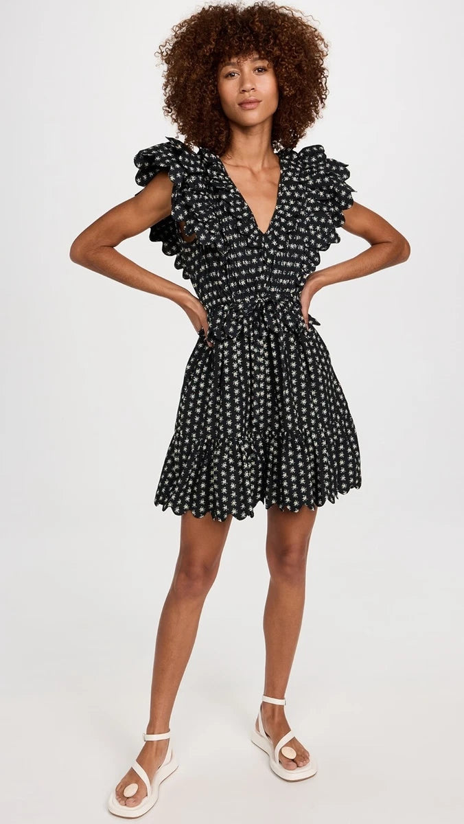 Sea New York (Surplus)Pascala Floral-print Mini Dress in Cotton